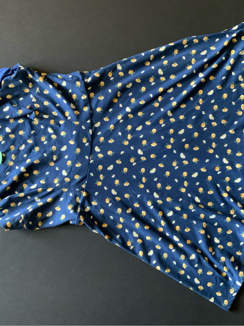 Women’s Navy Blue Floral Short Sleeve Top